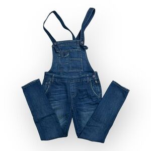 Free People FP Denim Jean Overalls Womens Size 24x28 Blue Jumpsuit Straight Leg